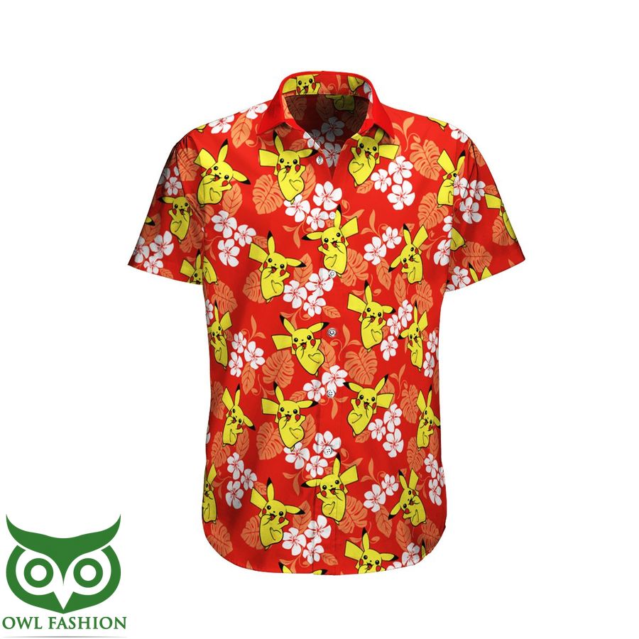 103 Pokemon Pikachu Tropical Beach Shirt And Shorts