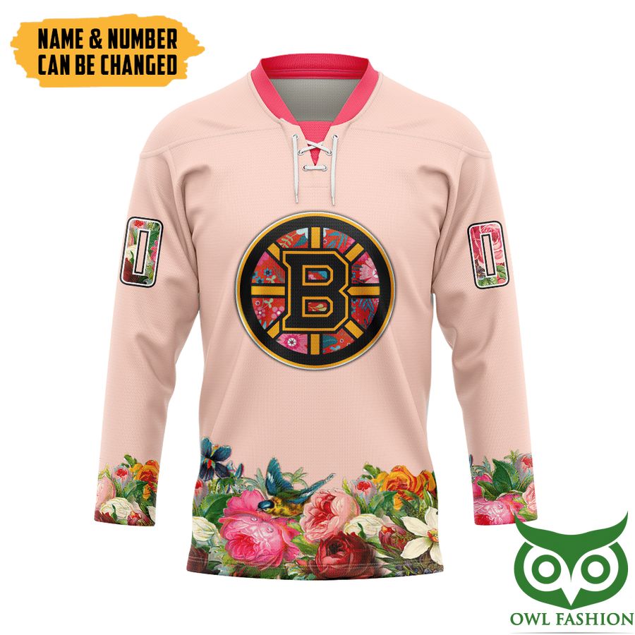 3D Boston Bruins Custom Name Number Hockey Jersey