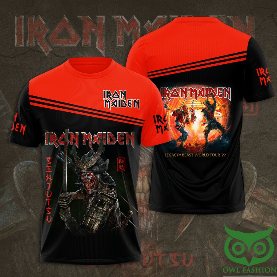 Iron Maiden Legacy Beast World Tour Red 3D T-Shirt