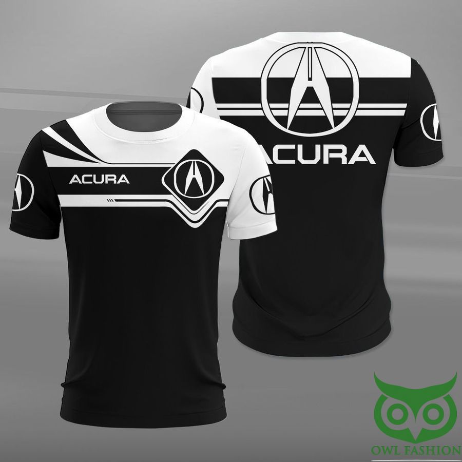 Acura Black and White 3D Shirt