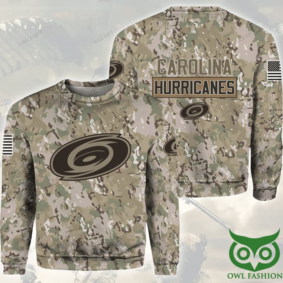 NHL Carolina Hurricanes Camouflage Crewneck Sweatshirt