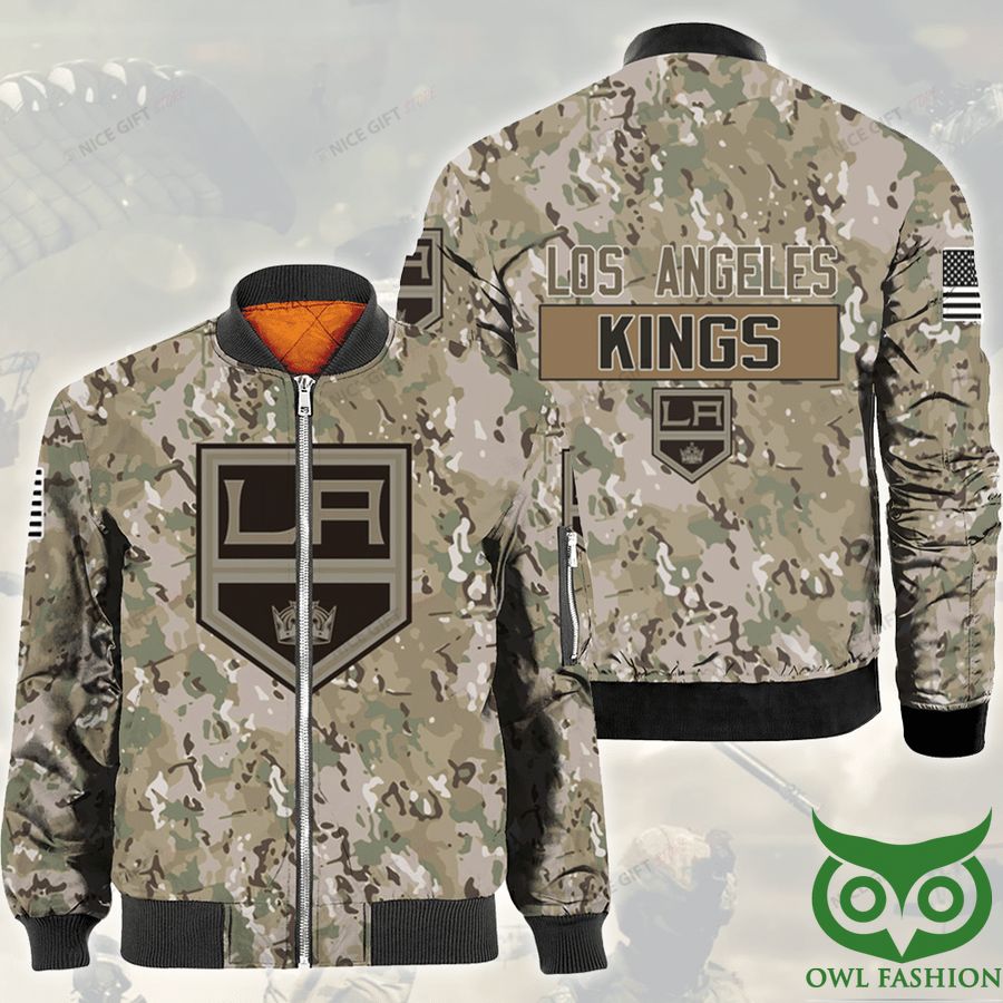 NHL Los Angeles Kings Camouflage Bomber Jacket