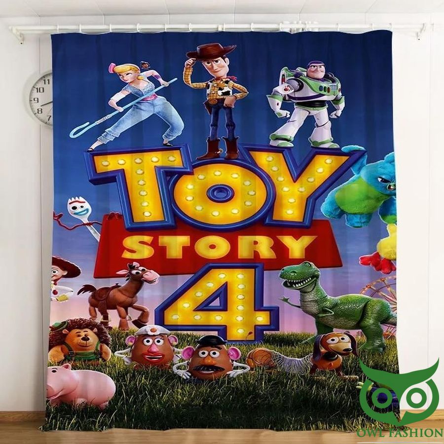 Toy Story Buzz Lightyear 3d Printed Window Curtain For Fans