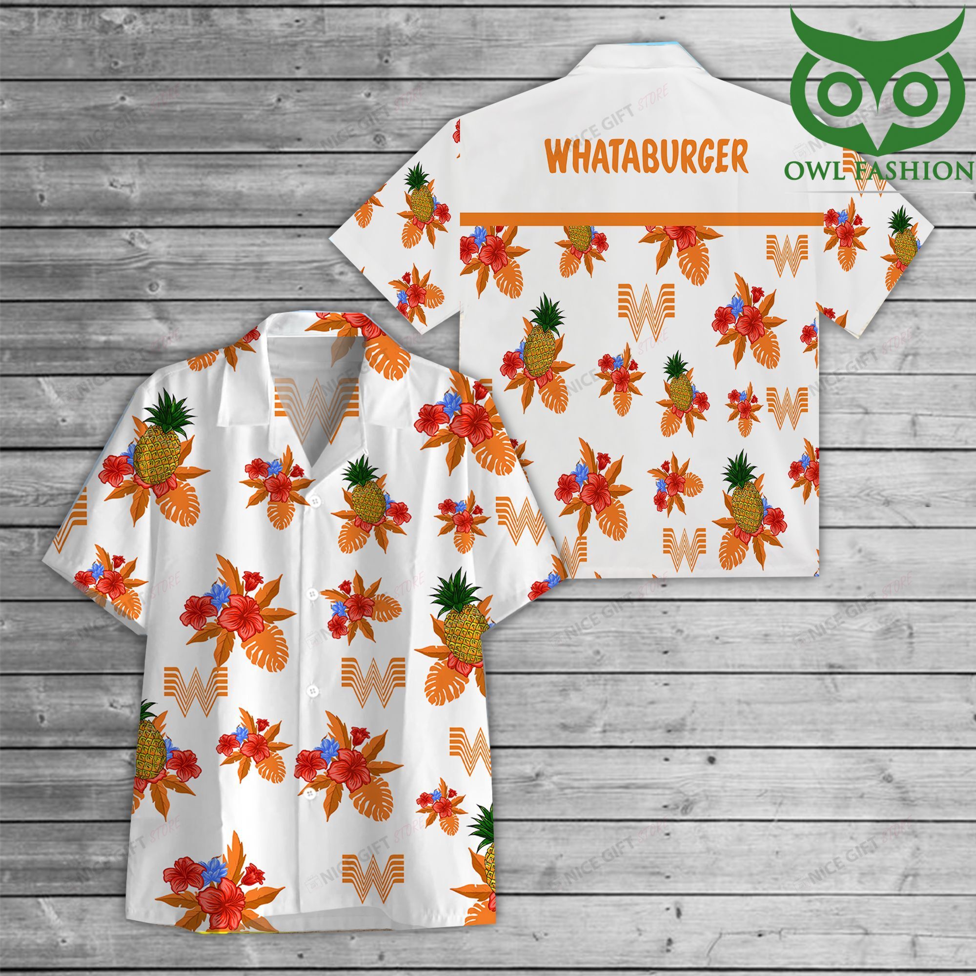 Whataburger brand Hawaiian 3D Shirt limited design
