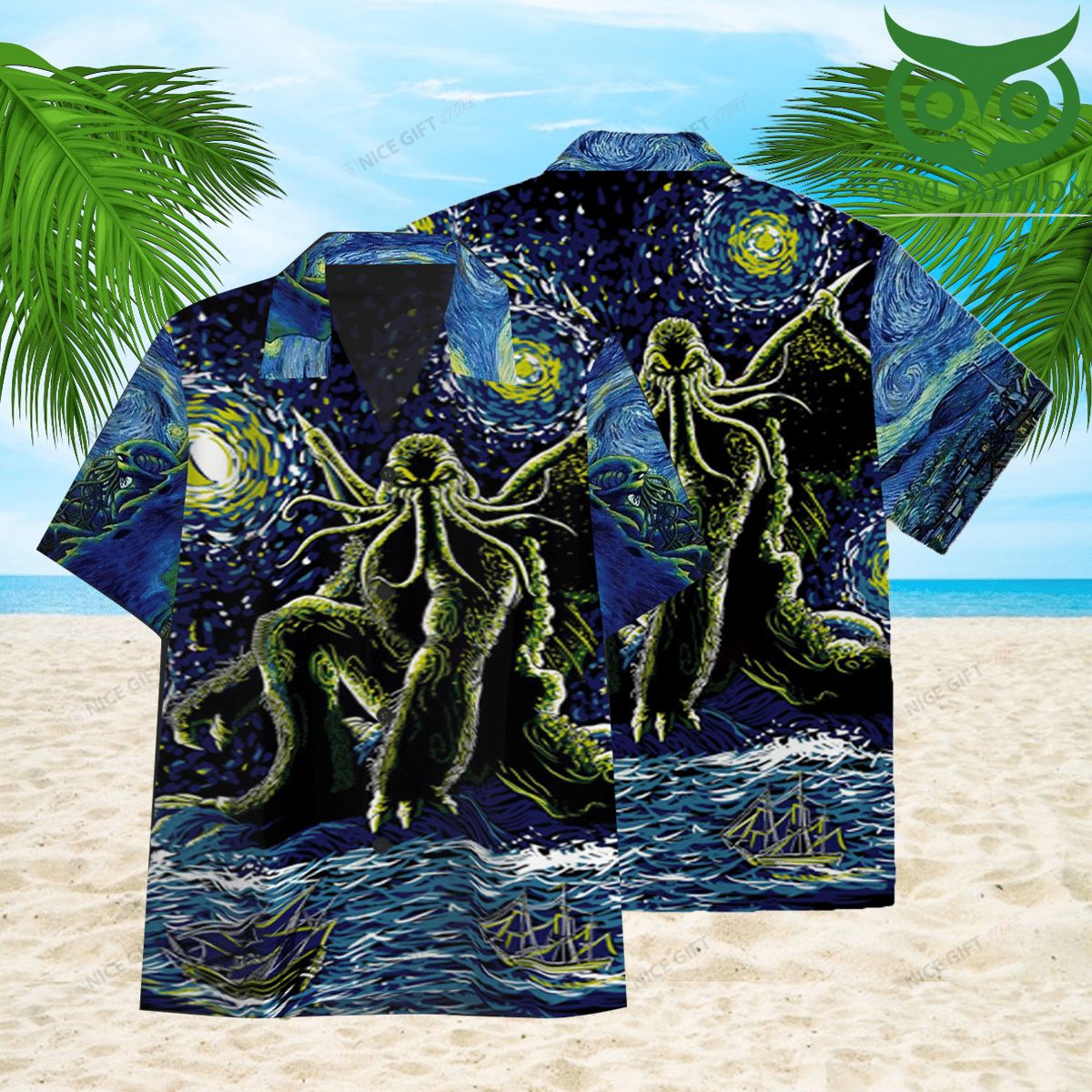 The Call of Cthulhu Hawaiian 3D Shirt limited design