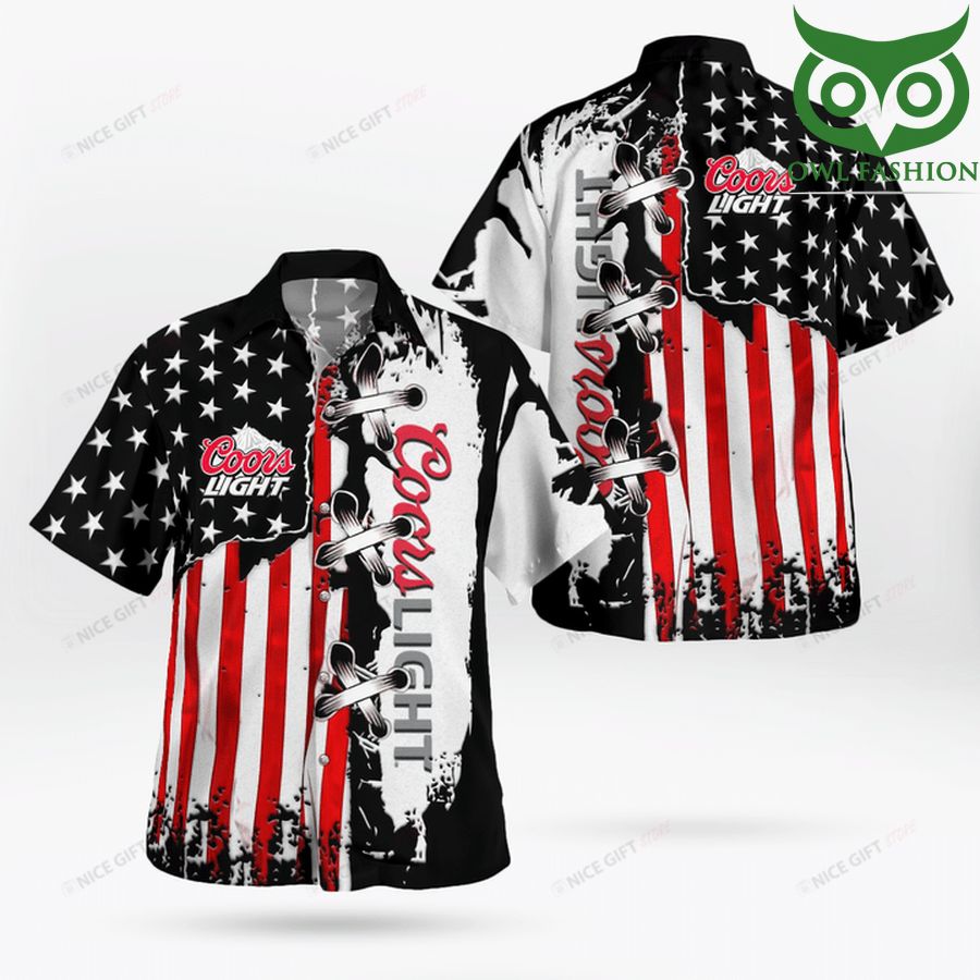 Coors Light America flag Hawaii 3D Shirt 