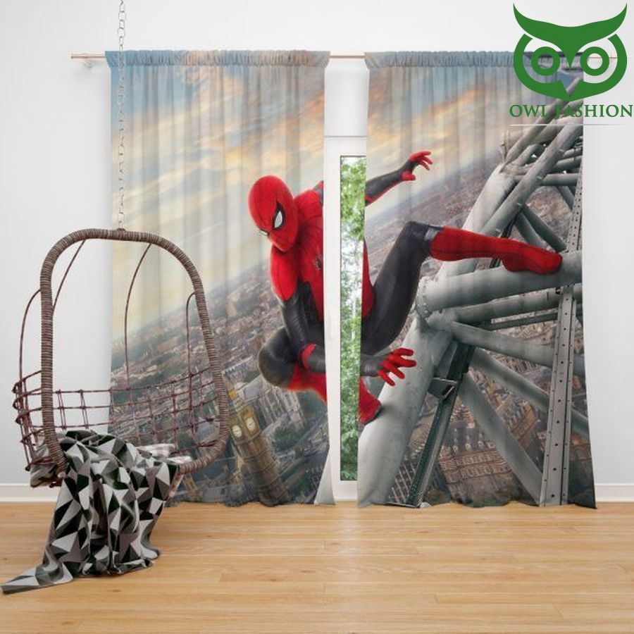 SpiderMan Far From Home Movie Marvel Window Curtains Home Decor