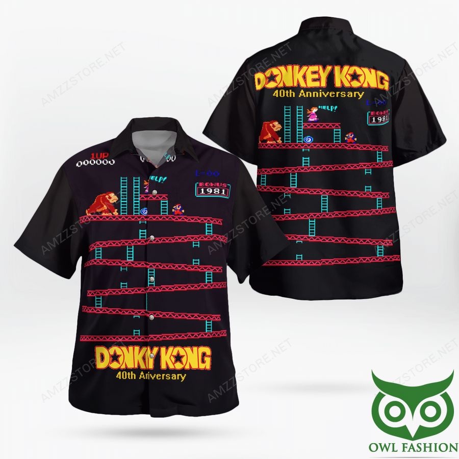 Donkey Kong 40th anniversary Hawaiian Shirt