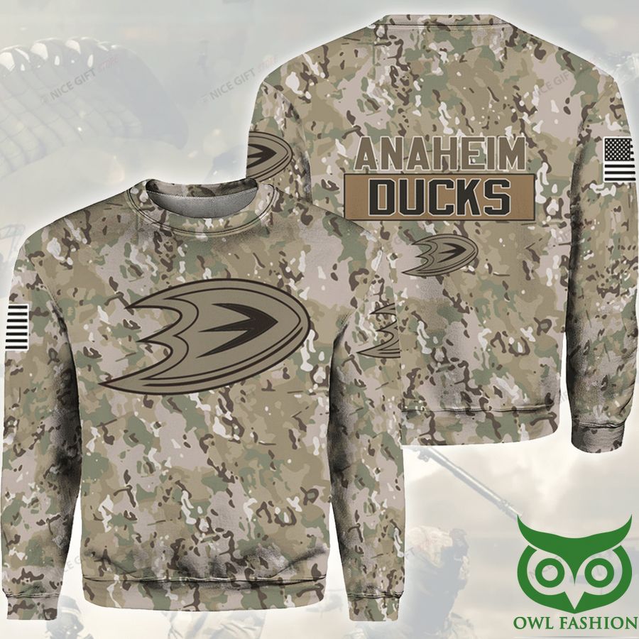 NHL Anaheim Ducks Camouflage Crewneck Sweatshirt