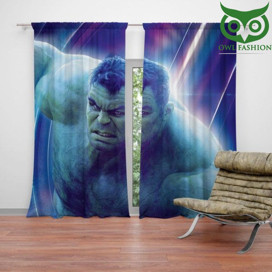 Hulk Avengers Infinity War Mark Ruffalo Bruce Banner Window Curtains Home Decor