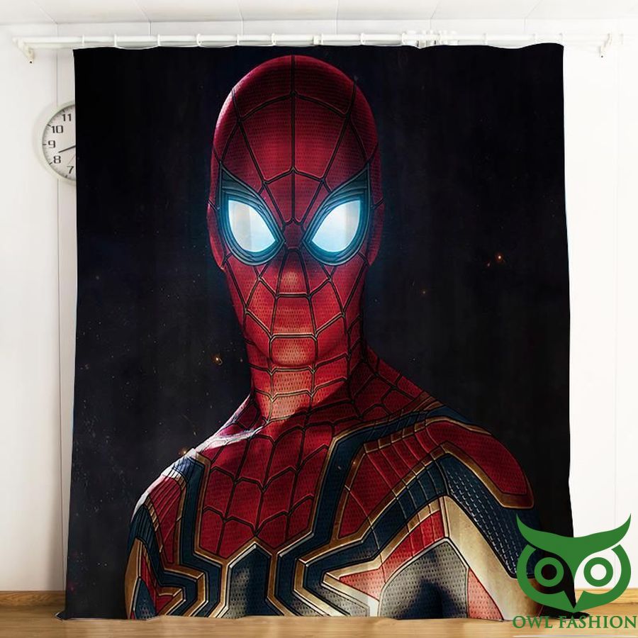 Spider Man Far From Home Peter Parker 3d Printed Window Curtain