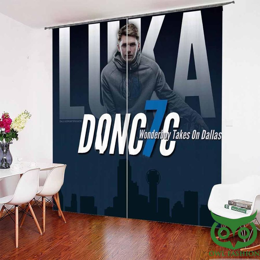 Basketball Star Luka Doni Wonderbuy Take On Dallas Window Curtain