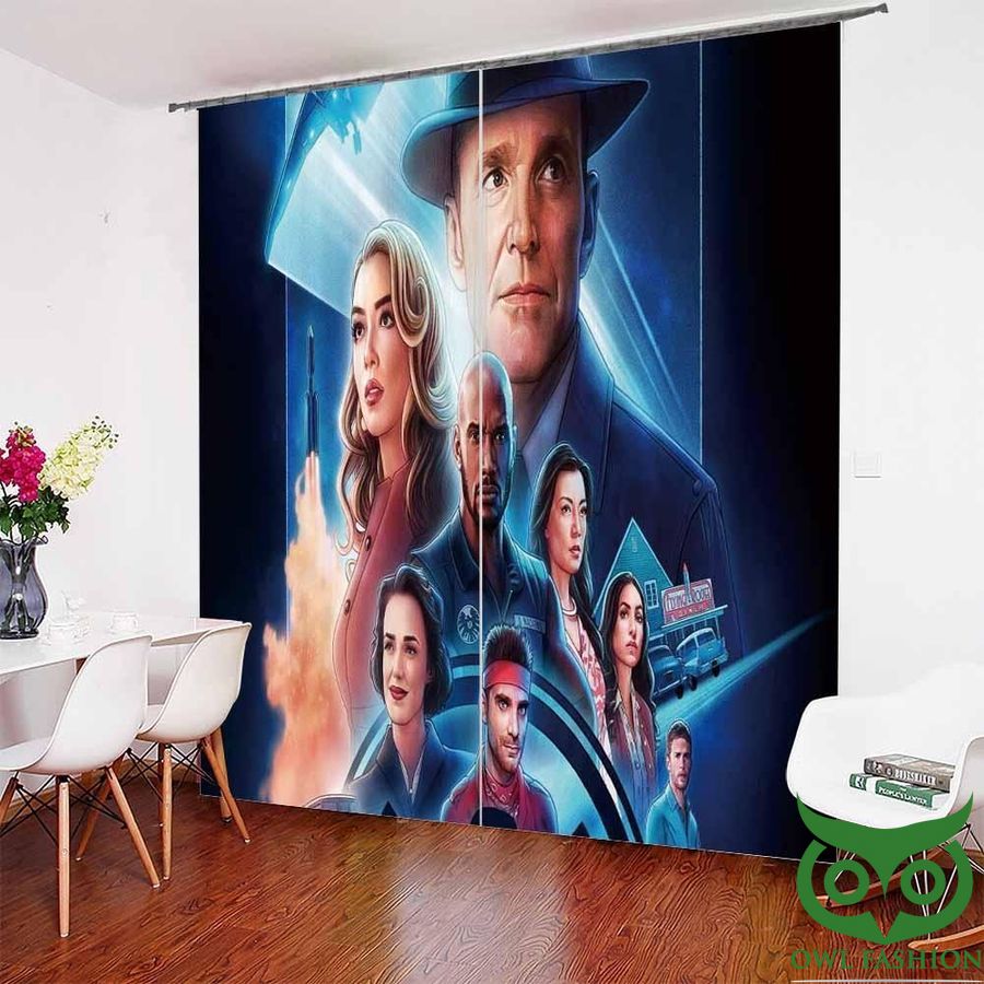 All Characters Marvel Agents Of Shield Window Curtain