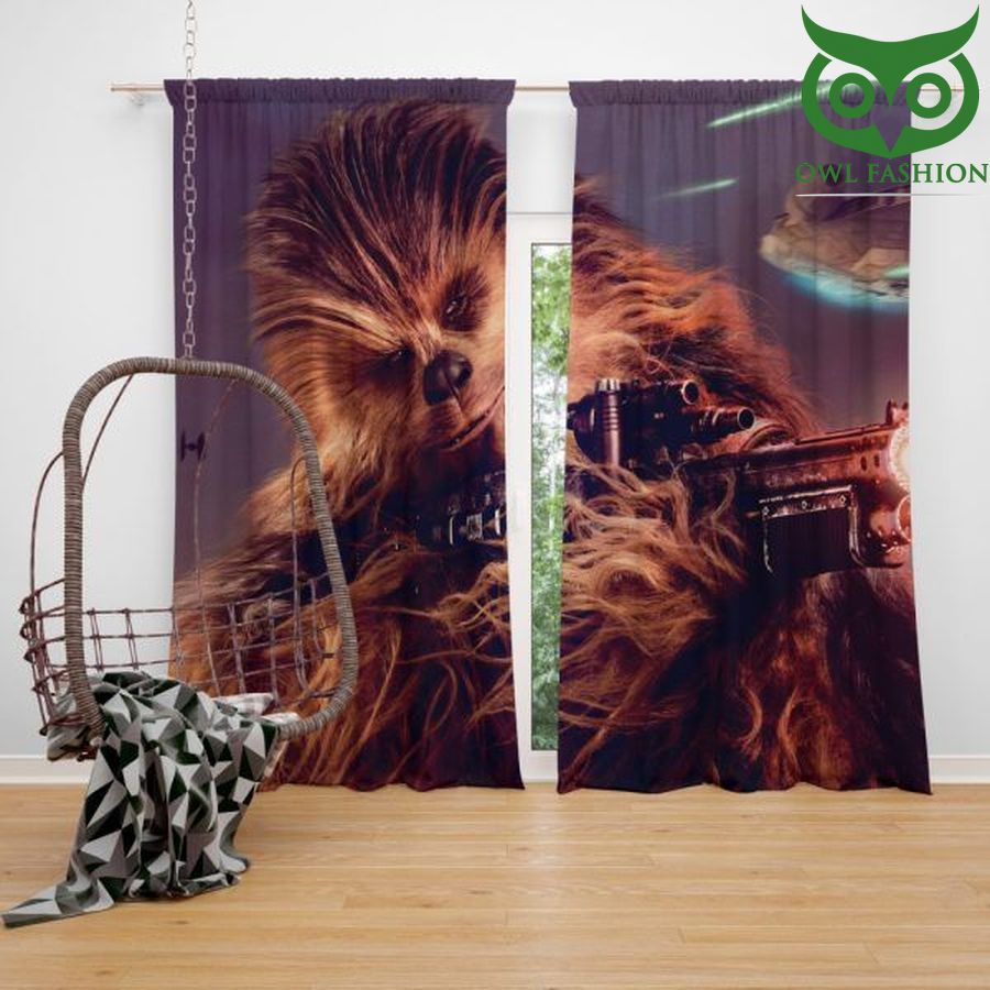 Solo A Star Wars Story Movie Chewbacca Window Curtains Home Decor