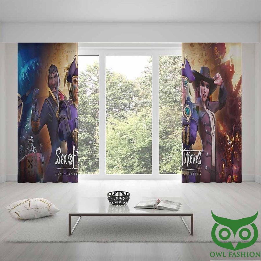 Unique Poster Sea Of Thieves Window Curtain