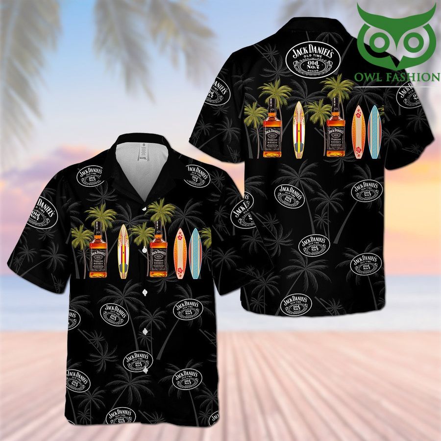 Jack Daniel's Surfing drink Hawaiian Shirt Summer Shirt