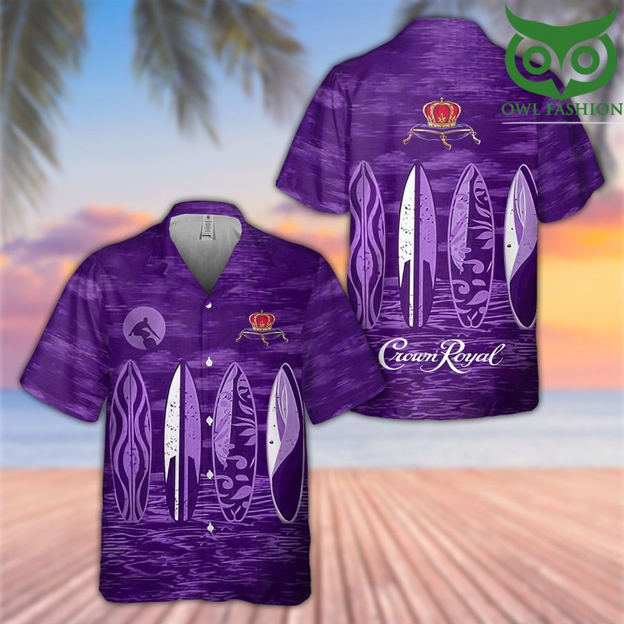 Crown Royal Surfing drink Hawaiian Shirt Summer Shirt