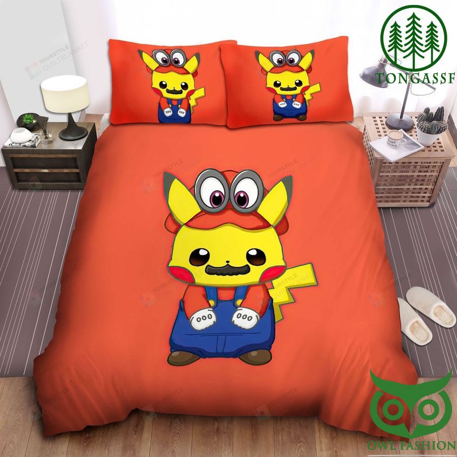 Pokemon Pikachu Cosplays Charizard Duvet Cover Bedding Sets