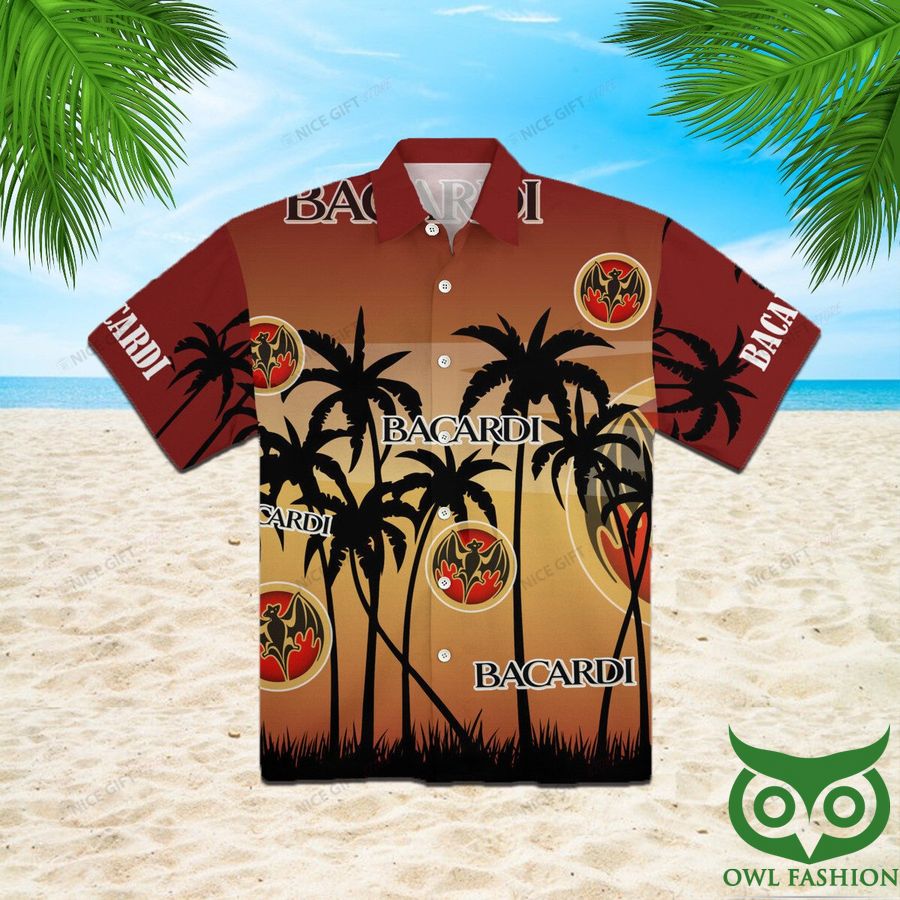 Bacardi Gradient Brown Hawaiian Shirt