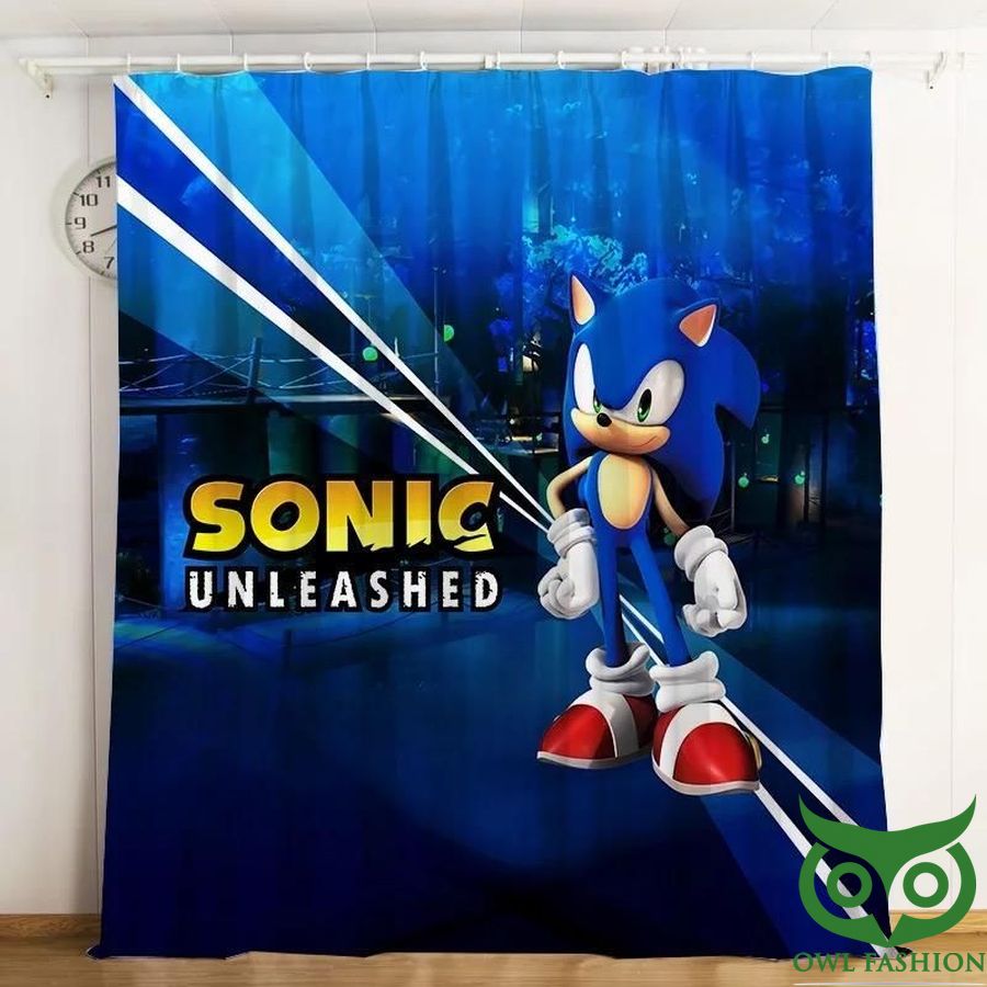 Sonic The Hedgehog Unflashed 3D Printed Window Curtain
