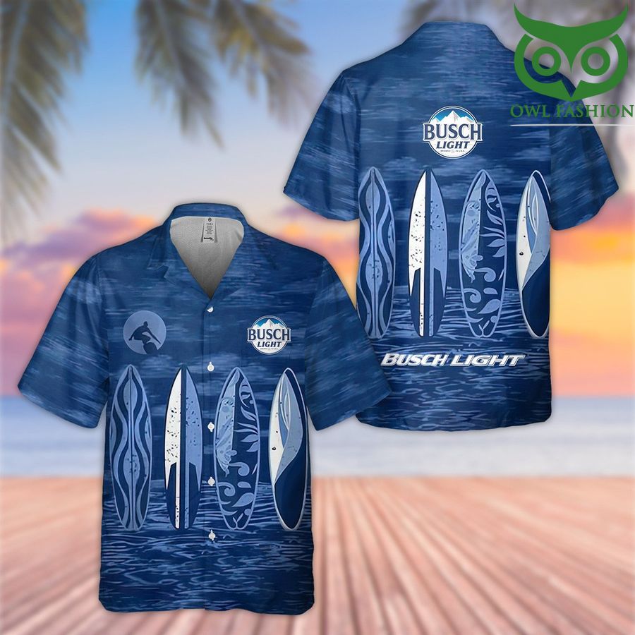 Busch Light beer Surfing drink Hawaiian Shirt Summer Shirt