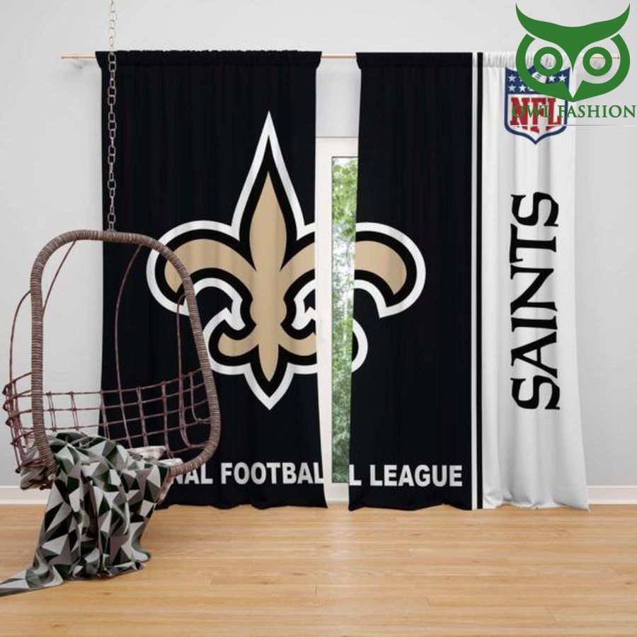 NFL New Orleans Saints Window Curtains Home Decor