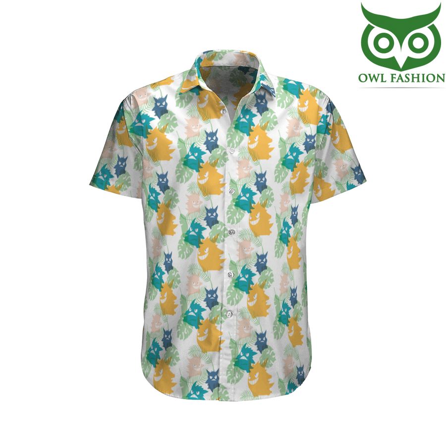 18 Pokemon Gengar Hawaiian Shirt and Beach Shorts
