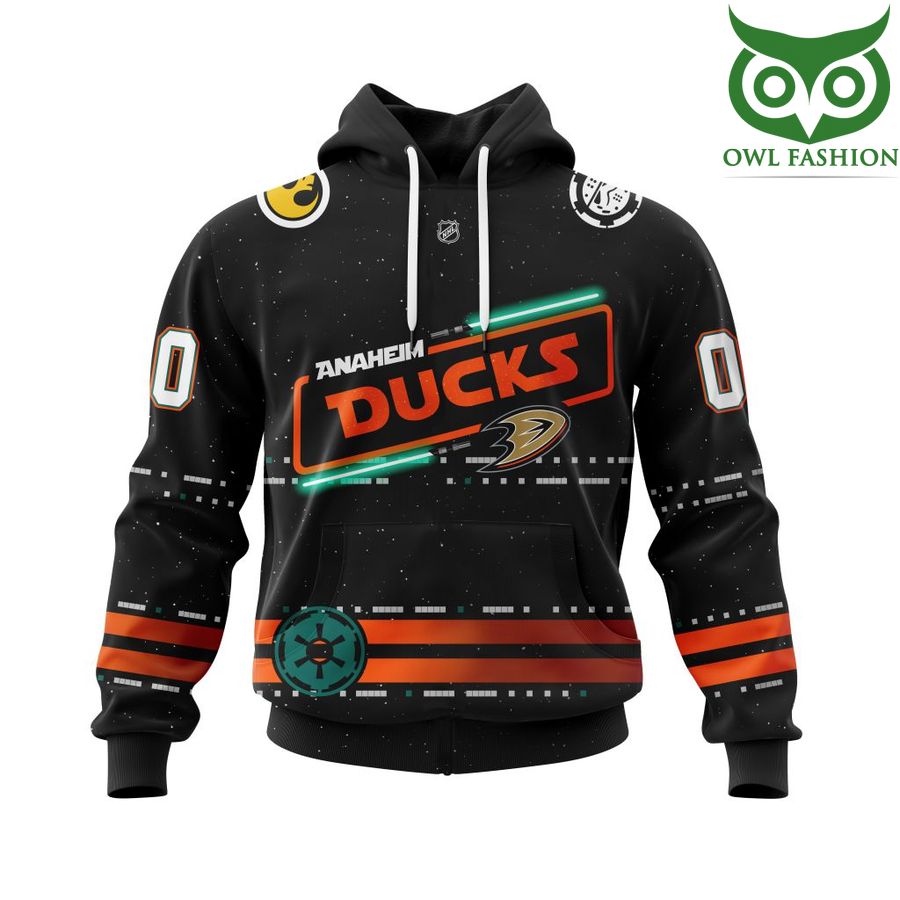 263 Custom Name Number NHL Anaheim Ducks Star Wars May The 4th Be With You 3D Shirt