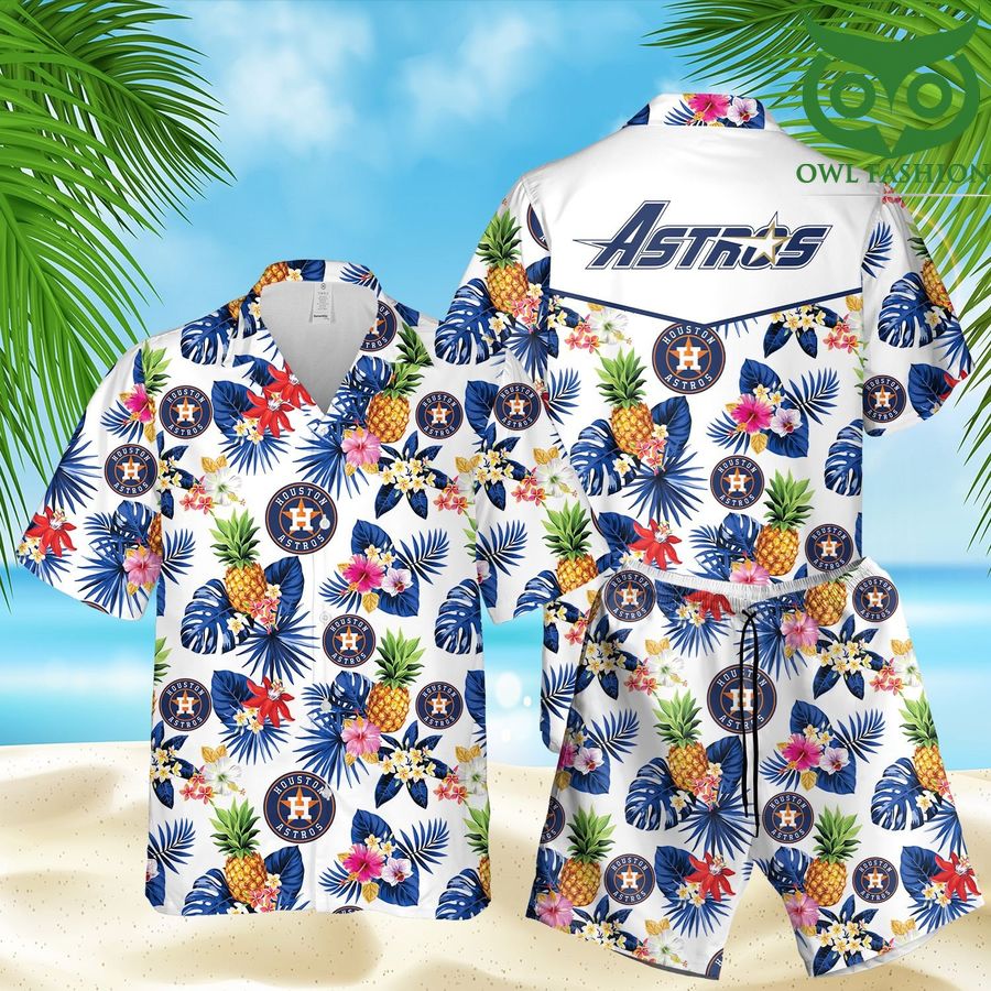 50 Houston Astros baseball team floral Hawaiian Shirt