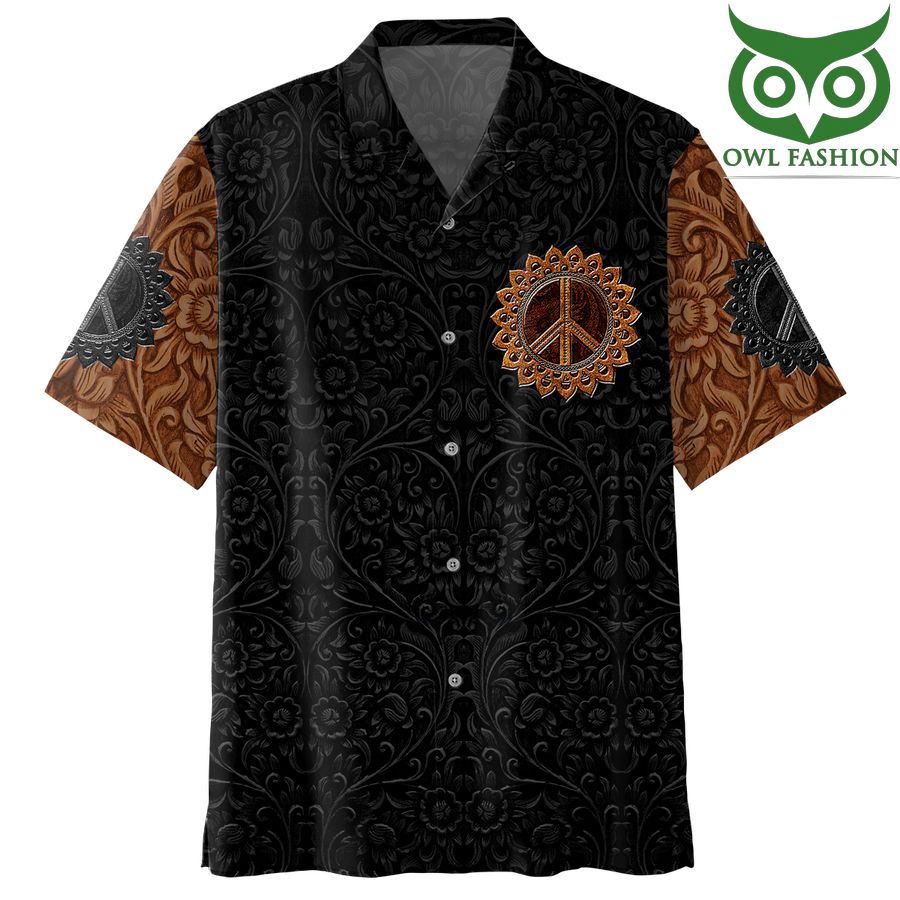 307 HIPPIE LIMITED EDITION peace black pattern 3D Shirt