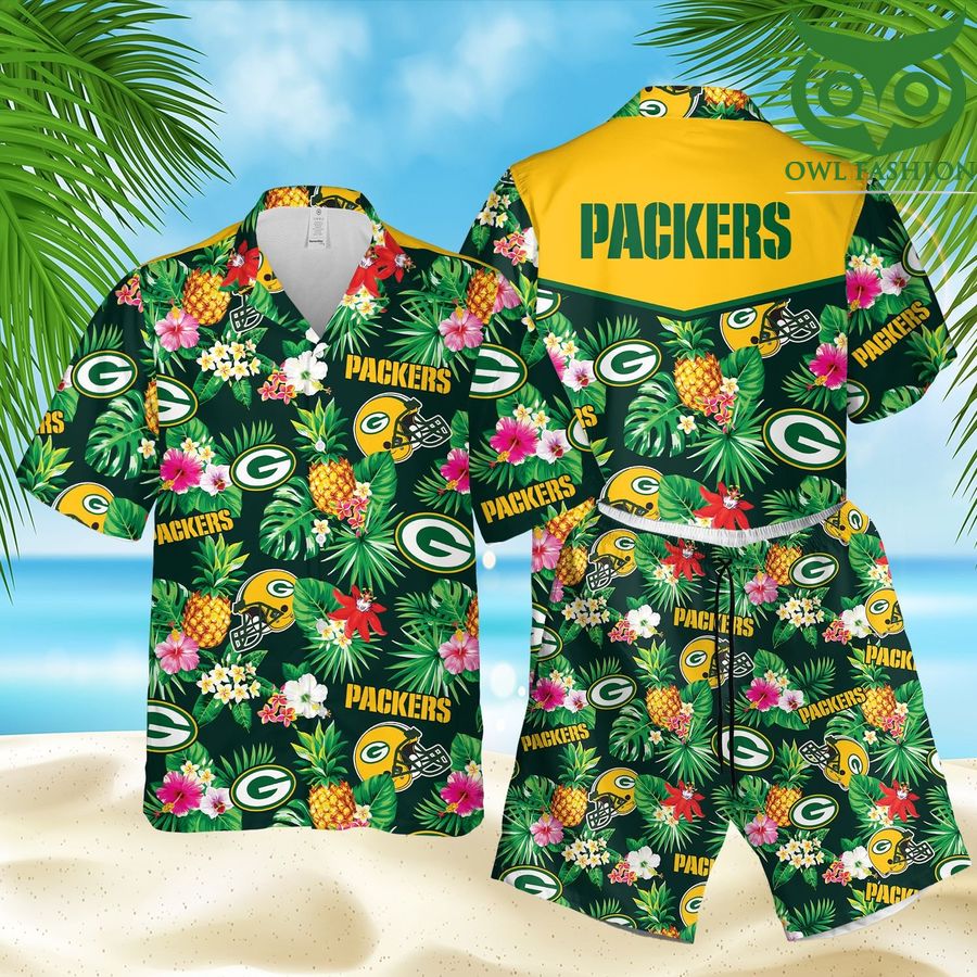 32 NFL Green Bay Packers Summer Beach Hawaiian Outfit