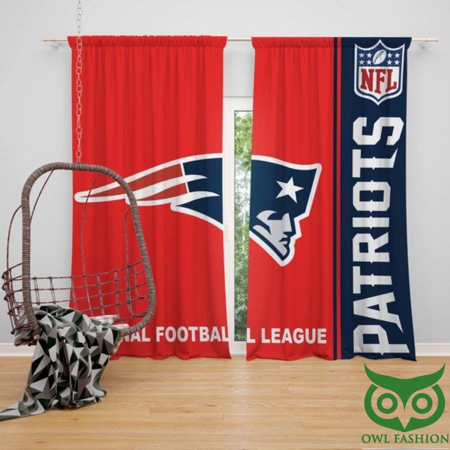31 NFL New England Patriots Window Curtain