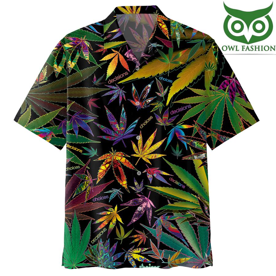312 HIPPIE LIMITED EDITION cannabis weed pattern 3D Shirt