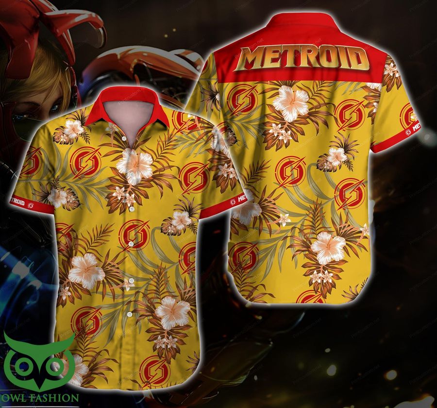 88 Metroid Floral Hawaiian Shirt Summer Shirt