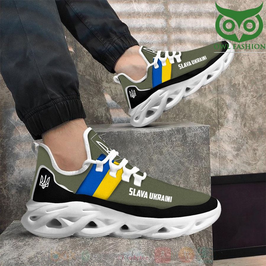 397 Stand With Ukraine Slava Ukraini Support Ukraine Max Soul Sneakers