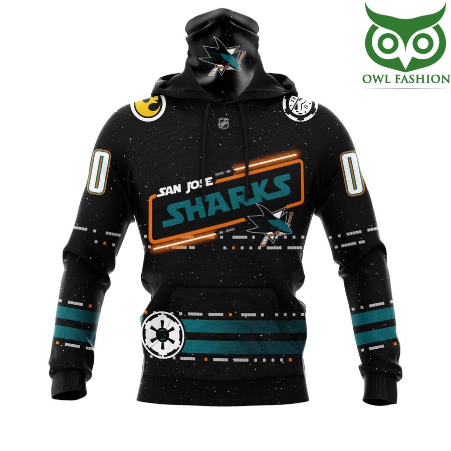 77 Custom Name Number NHL San Jose Sharks Star Wars May The 4th Be With You 3D Shirt