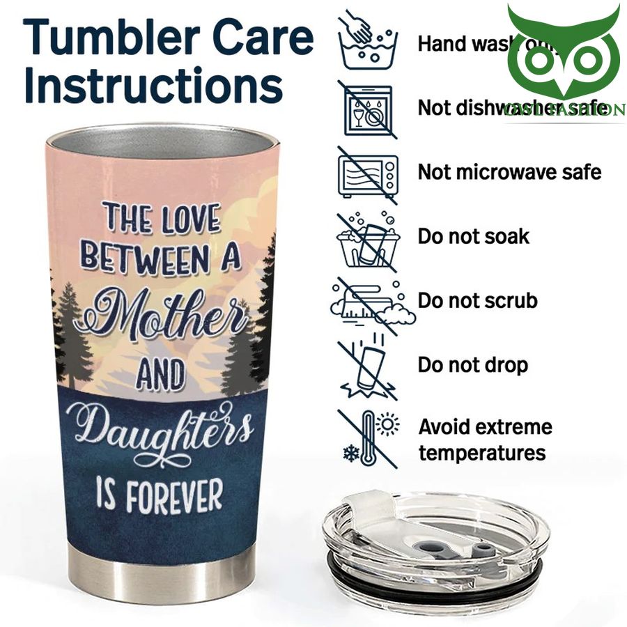 275 Personalized Good Mother And Daughter Forever Linked Together Tumbler cup
