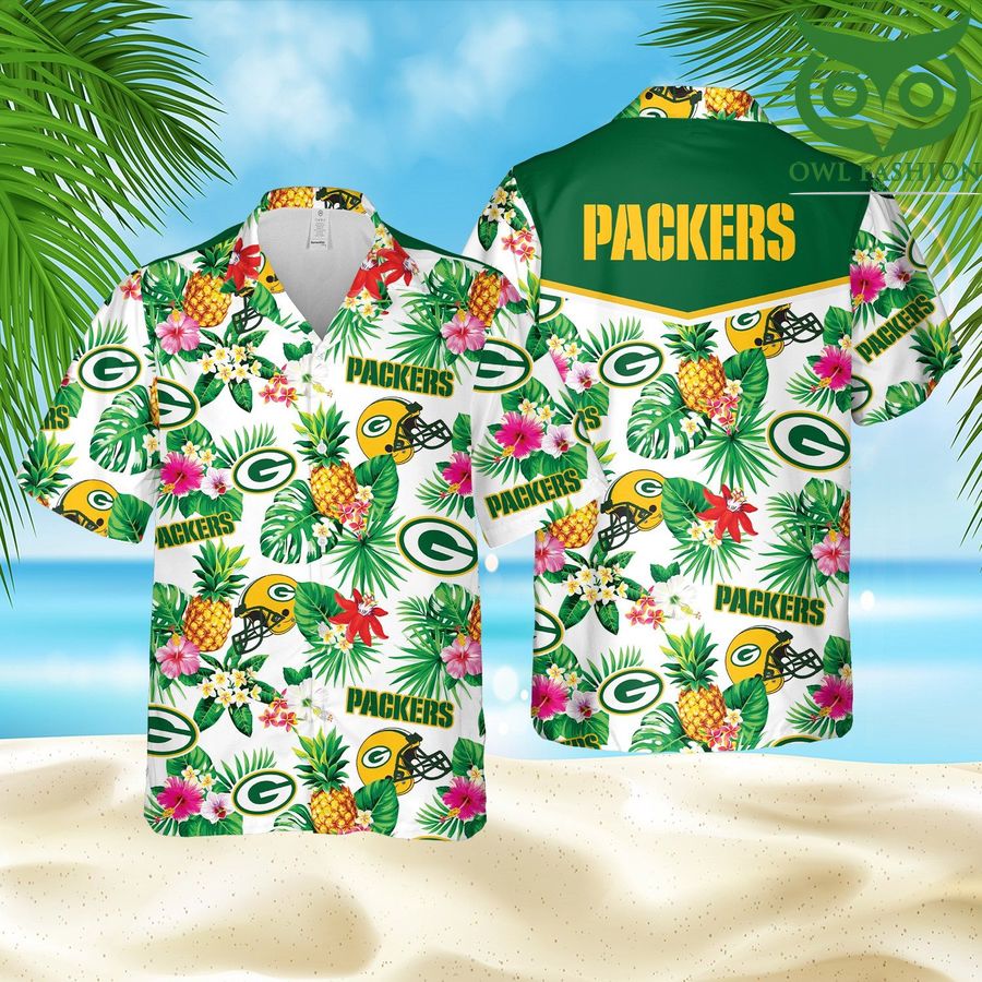 20% OFF Green Bay Packers Hawaiian Shirt Floral Button Up – 4 Fan Shop