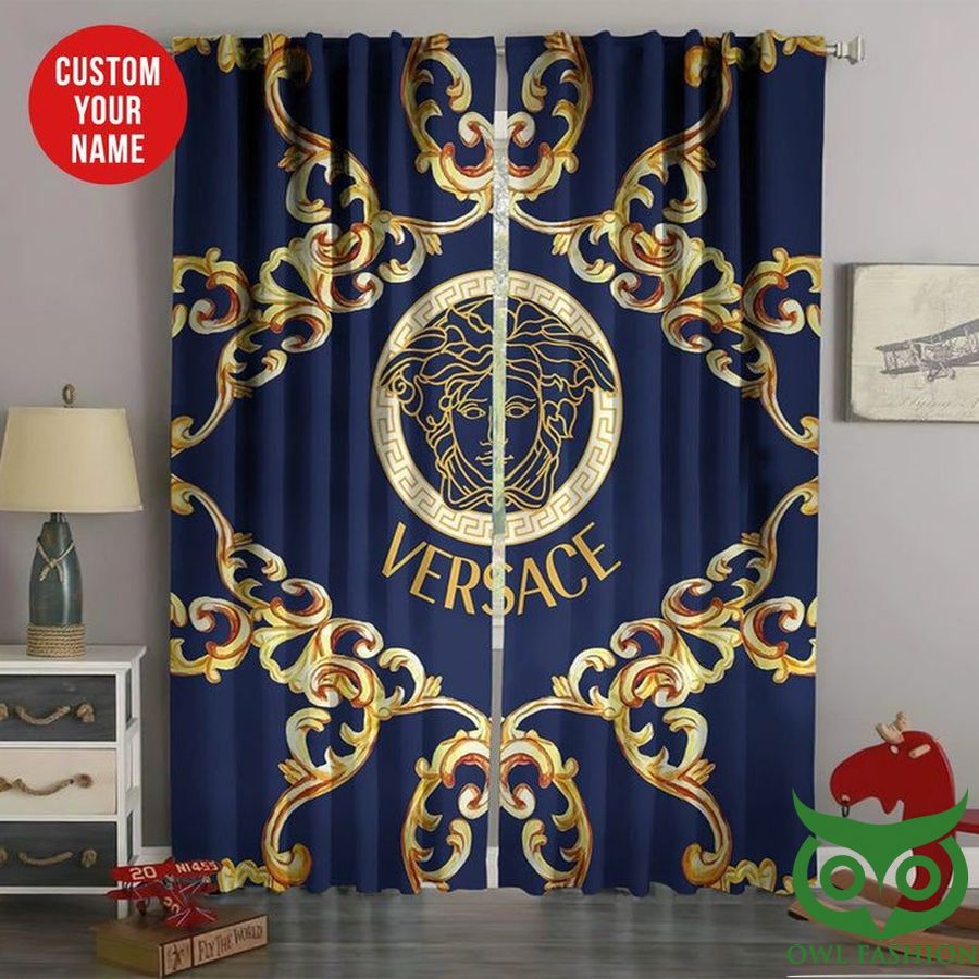 14 Luxury Versace Brand Pattern Medusa Head Window Curtain