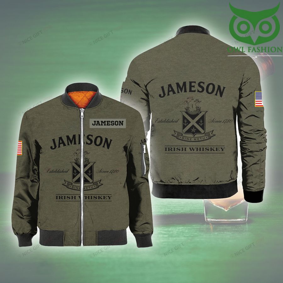 206 Jameson Irish Whiskey grey 3D Bomber Jacket