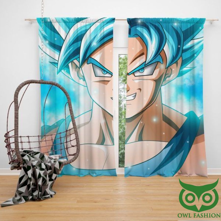 33 Goku Japanes Super Hero Bedroom Window Curtain