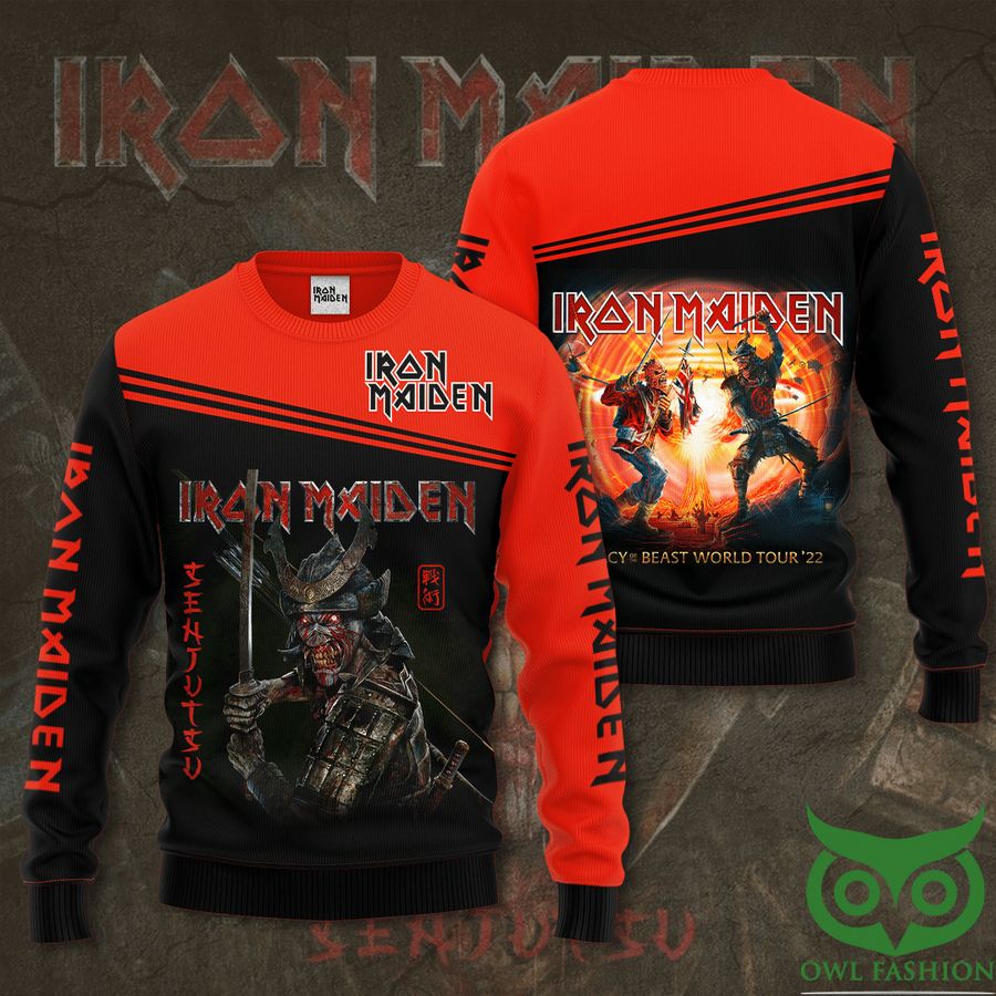 7 Iron Maiden Black n Red Beast World Tour 3D Sweatshirt