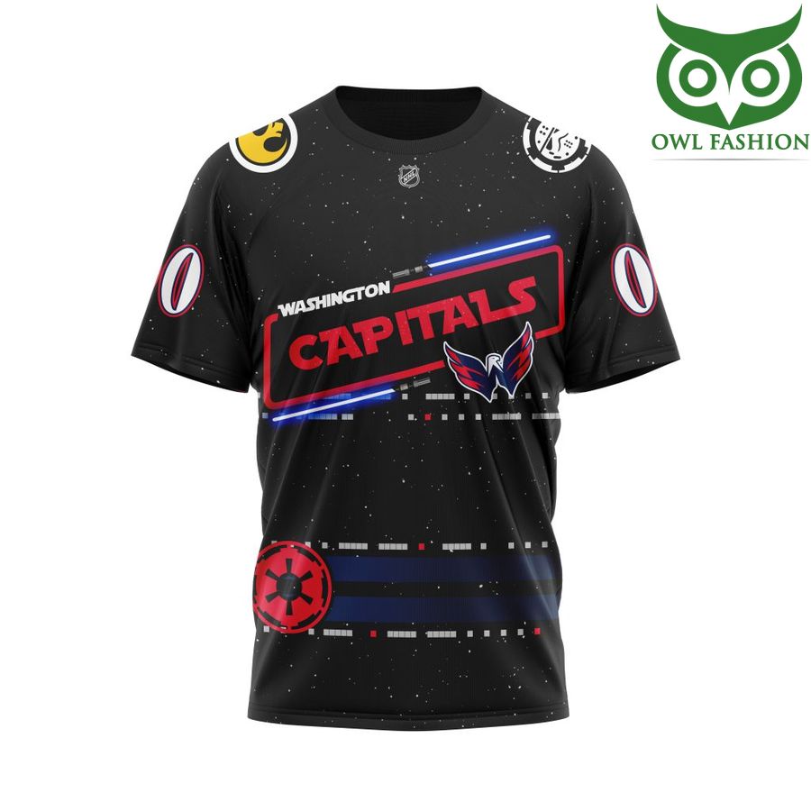 324 Personalized NHL Washington Capitals Star Wars May The 4th Be With You 3D Shirt