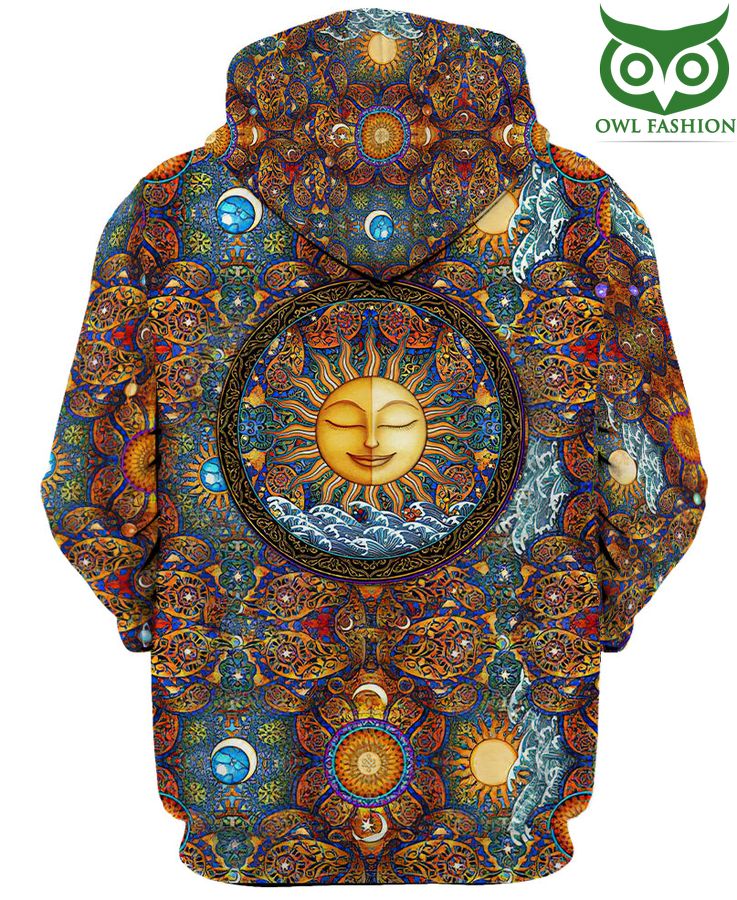 329 HIPPIE LIMITED EDITION sun pattern universe 3D Shirt