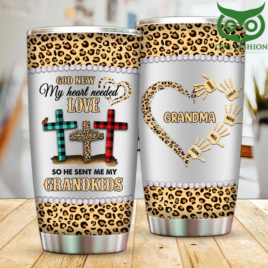 241 Personalized God Knew Grandma Needs Love Tumbler cup