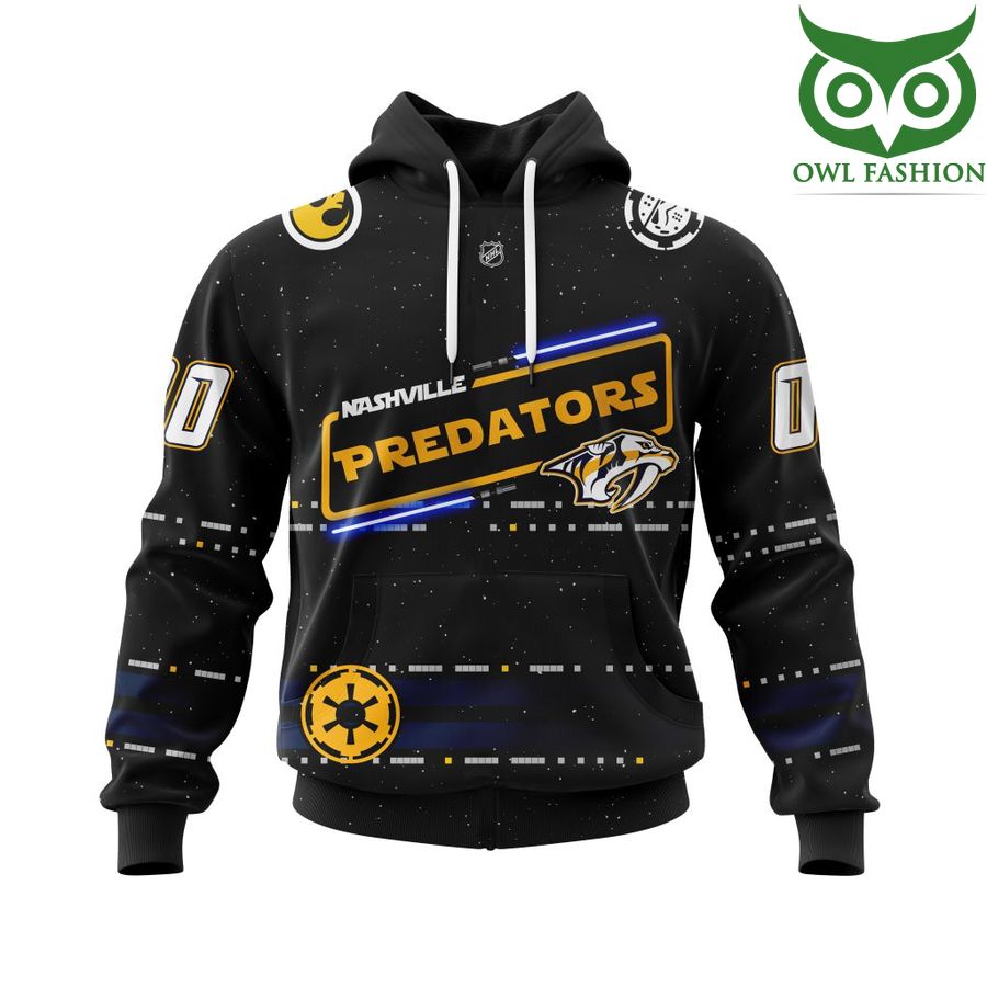 416 Personalized NHL Nashville Predators Star Wars May The 4th Be With You 3D Shirt