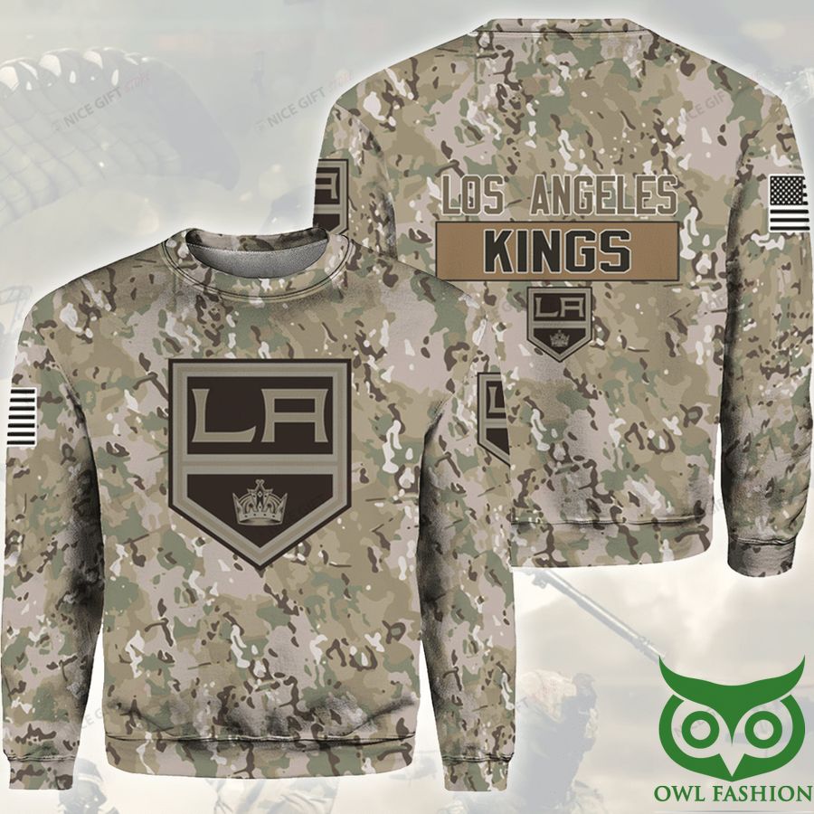 526 NHL Los Angeles Kings Camouflage Crewneck Sweatshirt