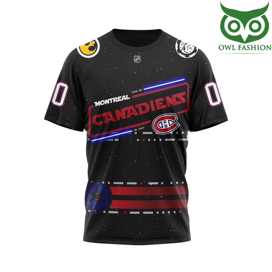 432 Personalized NHL Montreal Canadiens Star Wars May The 4th Be With You 3D Shirt