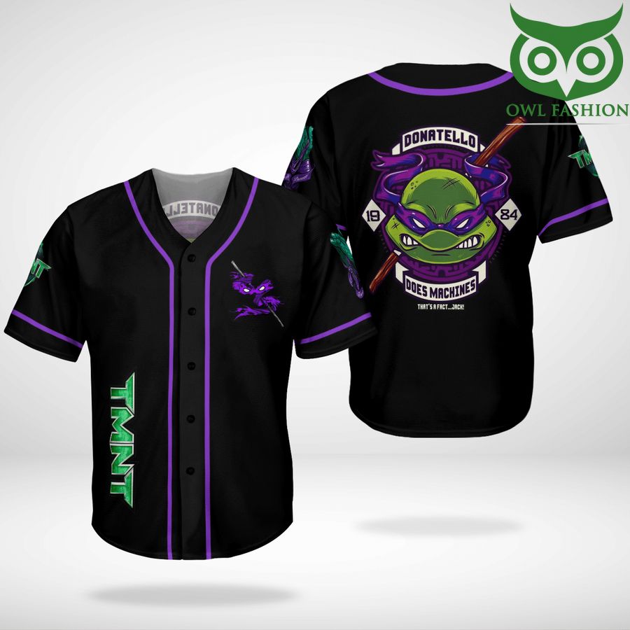 52 Donatello TMNT Ninja Turtles baseball Jersey shirt