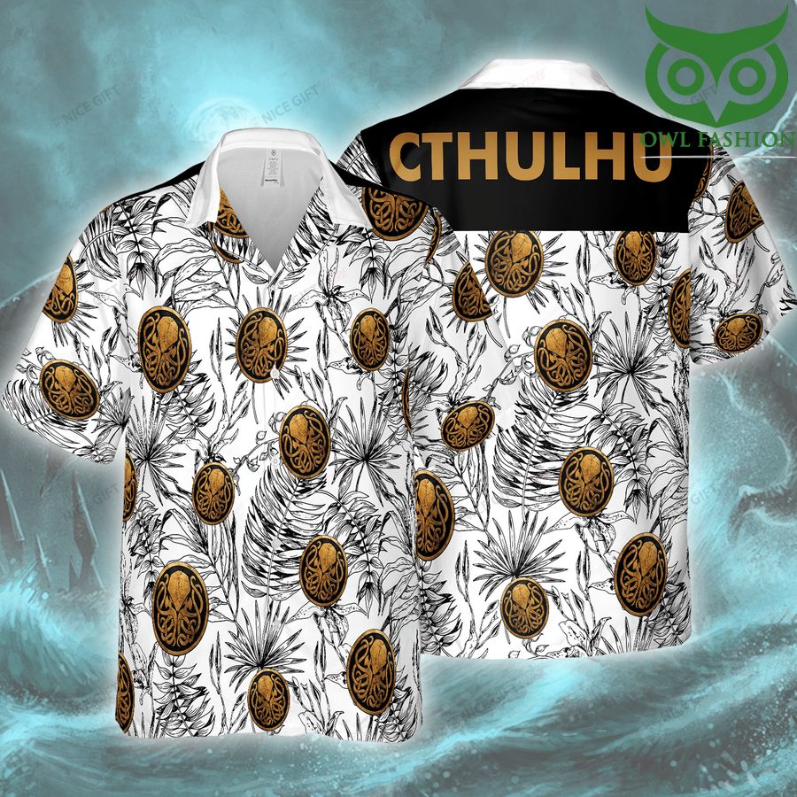 58 Cthulhu multiple logo Hawaii 3D Shirt